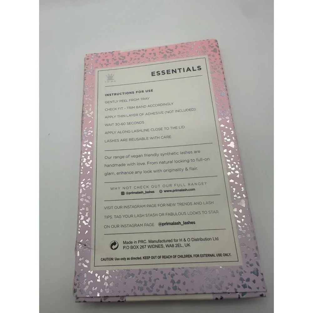 PrimaLashes Essentials 5 Pair Pack Vegan Lashes #Camilla 2 Packs 10 Lashes